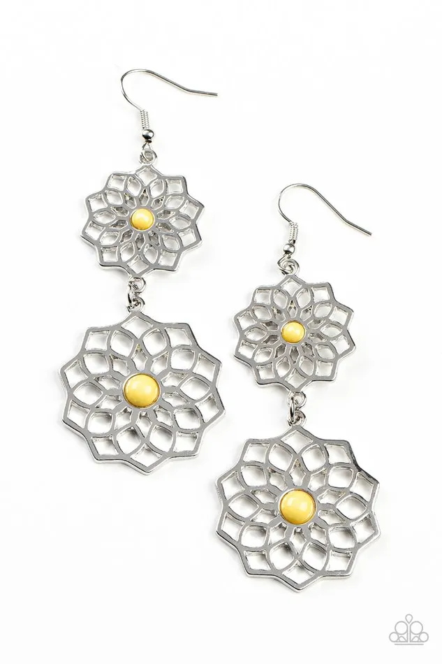 Earrings Paparazzi Jewelry Paparazzi Earring Posh Posy Yellow Earrings Paparazzi Jewelry Paparazzi Earring Posh Posy Yellow