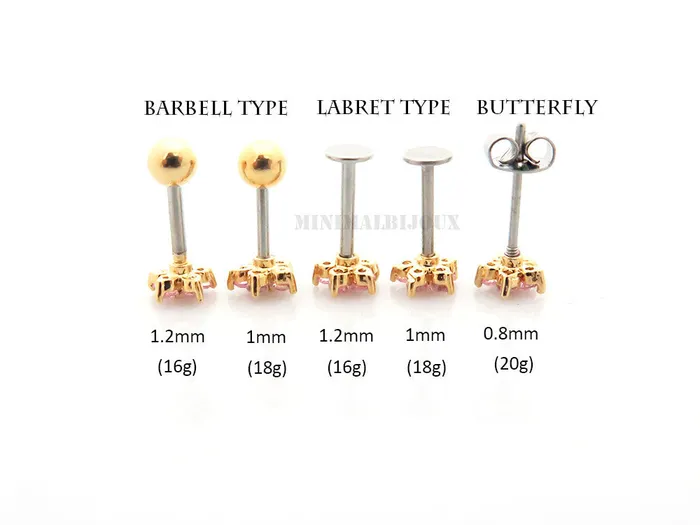 Earrings MinimalBijoux Luxury flower Cartilage earring