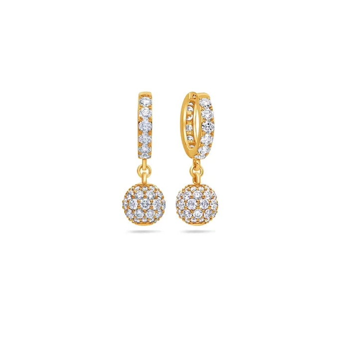 Earrings Nano Hanging Orb Hoop Earrings IF Co