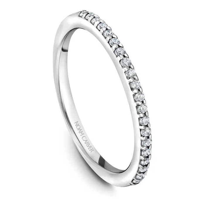 International Diamond Center Rings Noam Carver White Gold Split Shank Double Halo Engagement Ring Setting 071 CTW