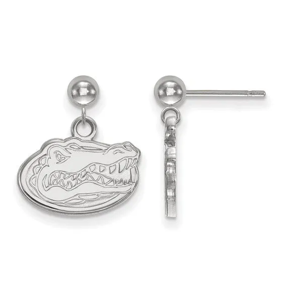 Sterling Silver Rhodiumplated LogoArt University of Florida Dangle Ball Post Earrings Shop IDC estore Earrings Sterling Silver Rhodiumplated LogoArt University of Florida Dangle Ball Post Earrings Shop IDC estore Earrings