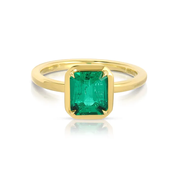 Anita Ko EMERALD CUT COLOMBIAN EMERALD RING Rings