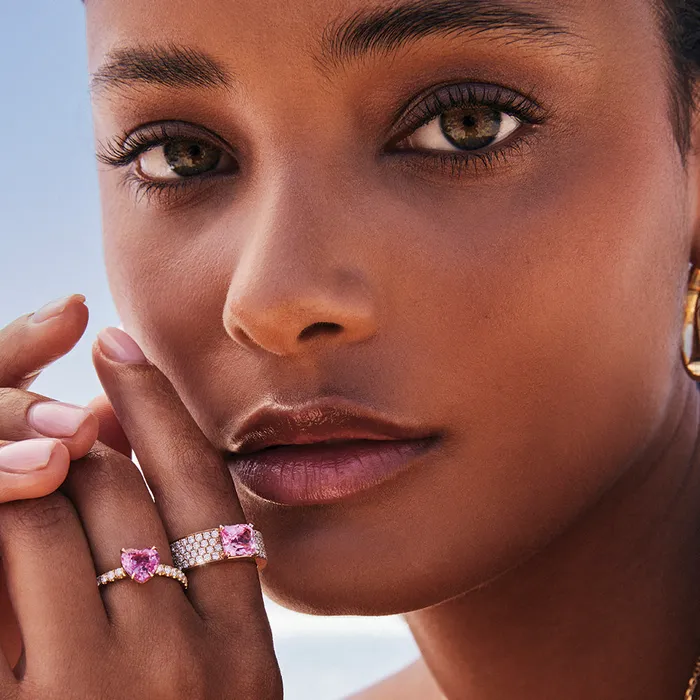 Anita Ko Rings HEART SHAPED PINK SAPPHIRE RING