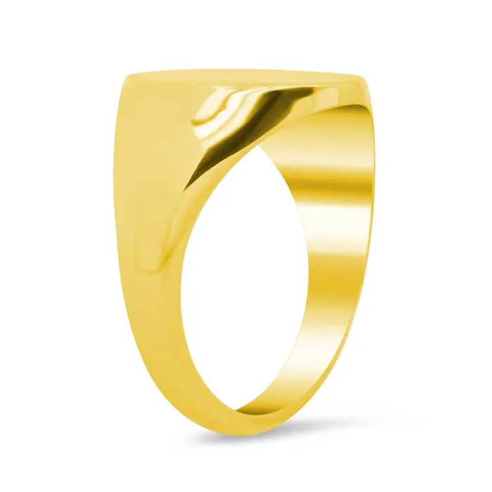 deBebians Mens Oval Signet Ring Small Rings