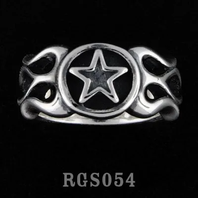 Flamed Star Ring RGS054 DCJ Rings