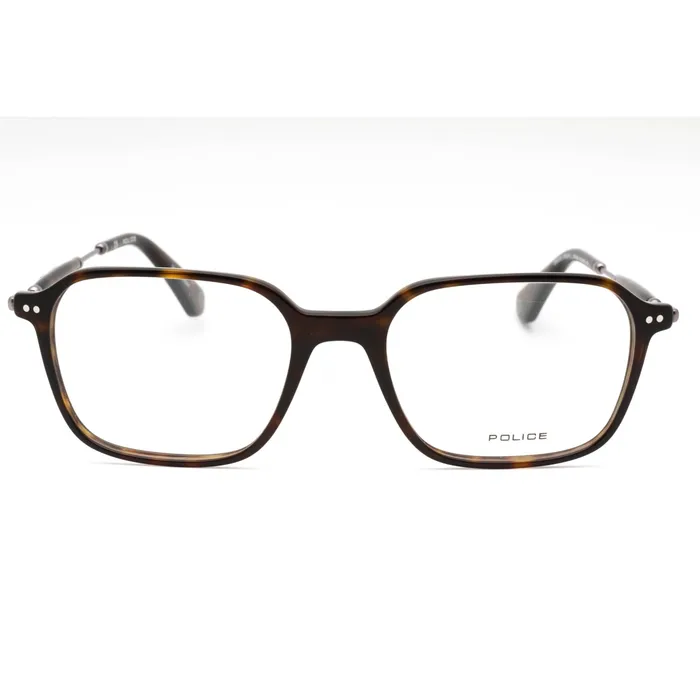Police Rings Police Mens Eyeglasses Dark Tortoise Plastic Rectangular Full Rim VPLE98 0722