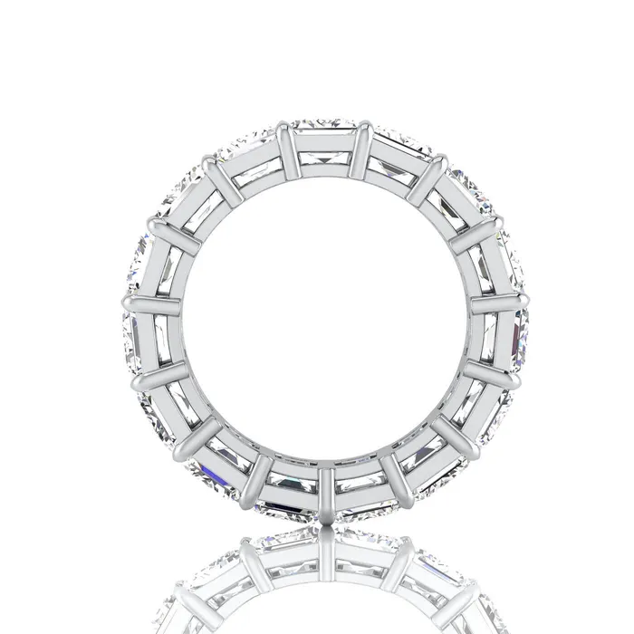 Rings deBebians Emerald Cut Lab Grown Diamond Eternity Ring 1350cttw