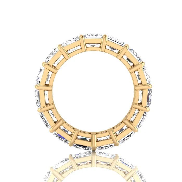 Rings deBebians Emerald Cut Lab Grown Diamond Eternity Ring 1350cttw