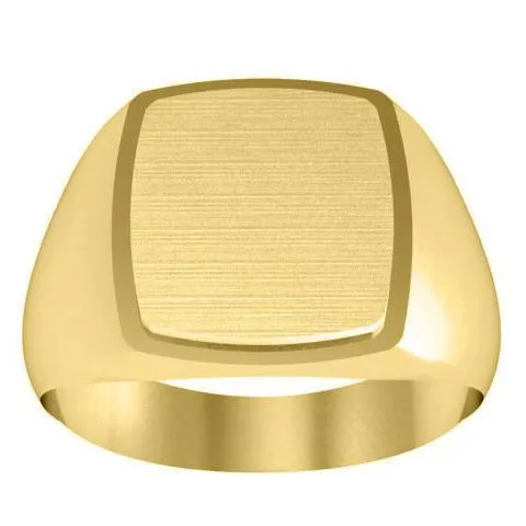 Rings deBebians Step Edge Square Signet Ring 10mm x 10mm