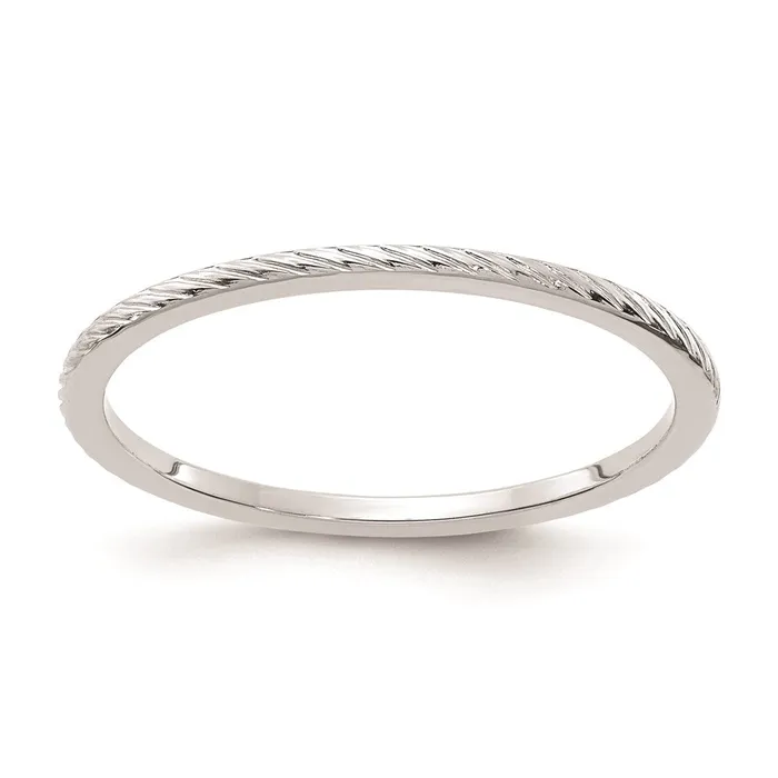 Rings Stackable Expressions 10K White Gold 12mm Twisted Wire Pattern Stackable Band 1STK22120W Rings Stackable Expressions 10K White Gold 12mm Twisted Wire Pattern Stackable Band 1STK22120W