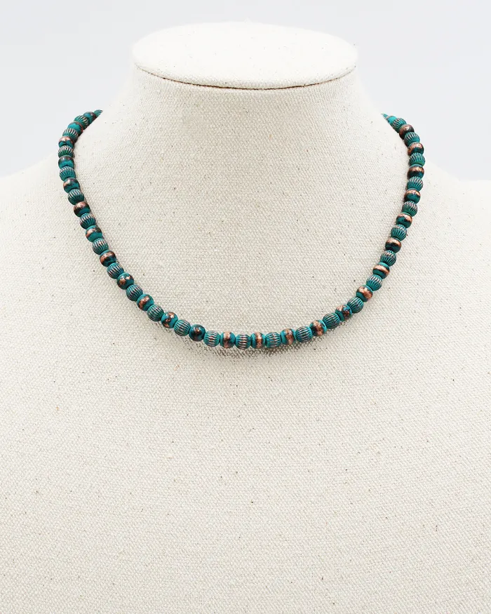 5mm Metal Ball Beaded Necklace 040220230440 Necklaces 5mm Metal Ball Beaded Necklace 040220230440 Necklaces