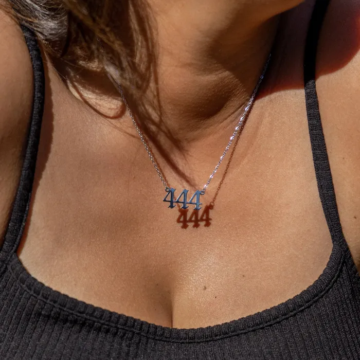 ALCO Silver Angel Number Necklace Necklaces