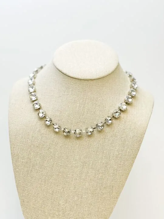 Chunky Glass Stone Necklace Crystal Prep Obsessed ESS Necklaces