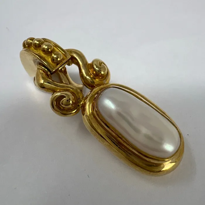 Earrings Susan Berman Susan Berman 18K Gold Cultured Pearl Drop Earrings