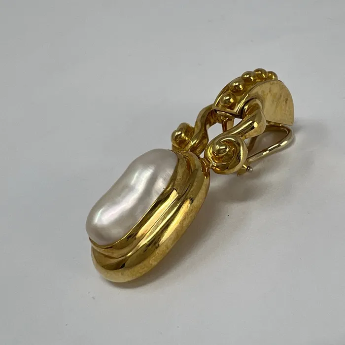 Earrings Susan Berman Susan Berman 18K Gold Cultured Pearl Drop Earrings