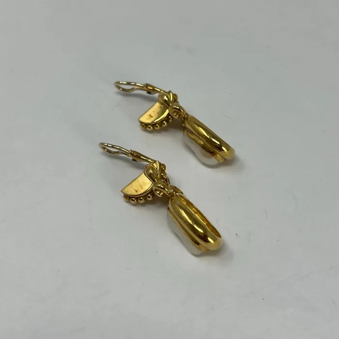 Earrings Susan Berman Susan Berman 18K Gold Cultured Pearl Drop Earrings