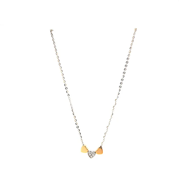 Fossil Necklaces Fossil Necklace Base Metal With Zircon