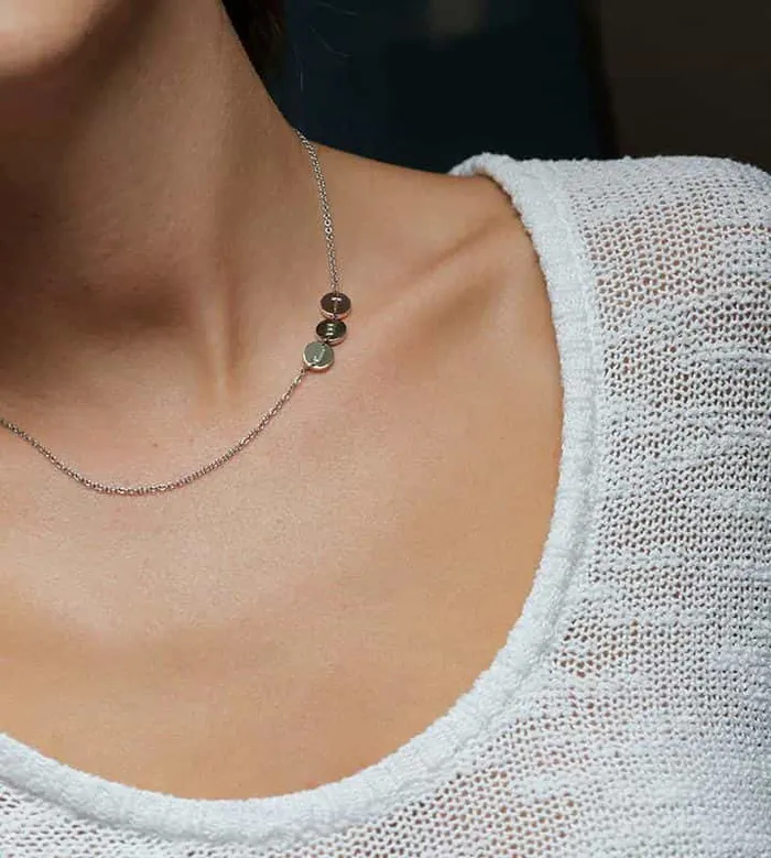 Necklaces Rose Gold Initial Necklace Diamond Necklaces capucinne