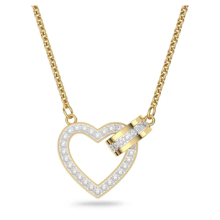 Necklaces Swarovski Swarovski Lovely Necklace Heart White Goldtone plated