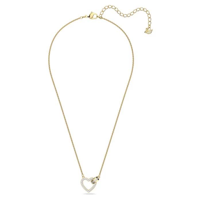 Necklaces Swarovski Swarovski Lovely Necklace Heart White Goldtone plated