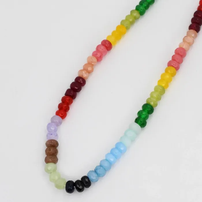 Necklaces Tropical Faceted Gemstone Necklace Treasure Jewels