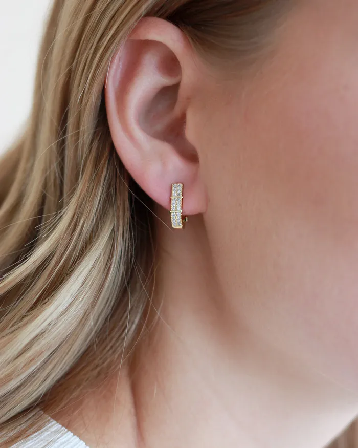  Dareth Colburn Earrings Clip on Huggie Earrings