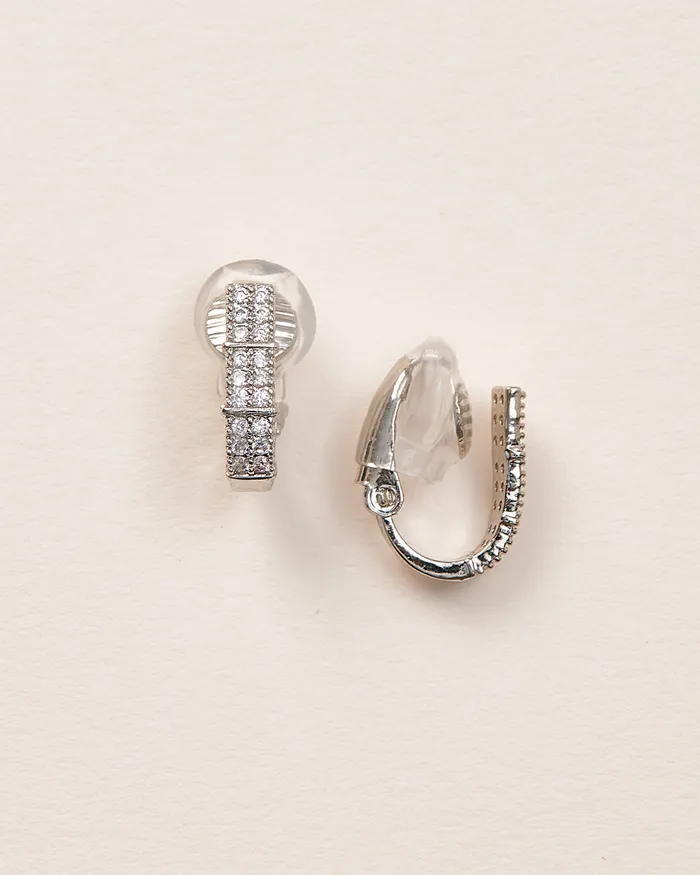  Dareth Colburn Earrings Clip on Huggie Earrings