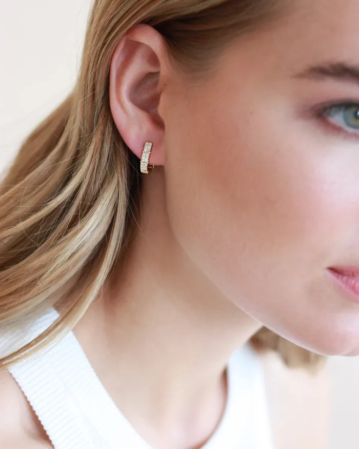  Dareth Colburn Earrings Clip on Huggie Earrings
