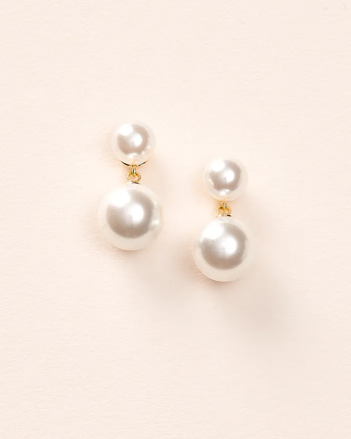 Earrings Nadine Pearl Dangle Earrings Dareth Colburn 