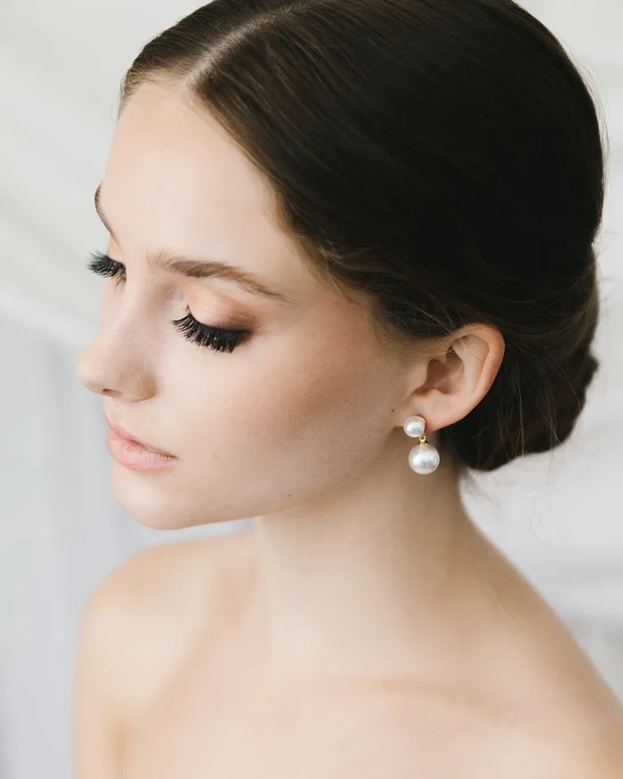 Earrings Nadine Pearl Dangle Earrings Dareth Colburn 