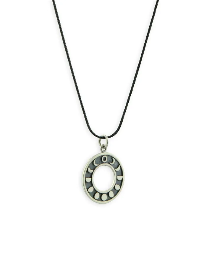 Trust Your Journey Sterling Silver Moon Necklace Buddha Groove Necklaces