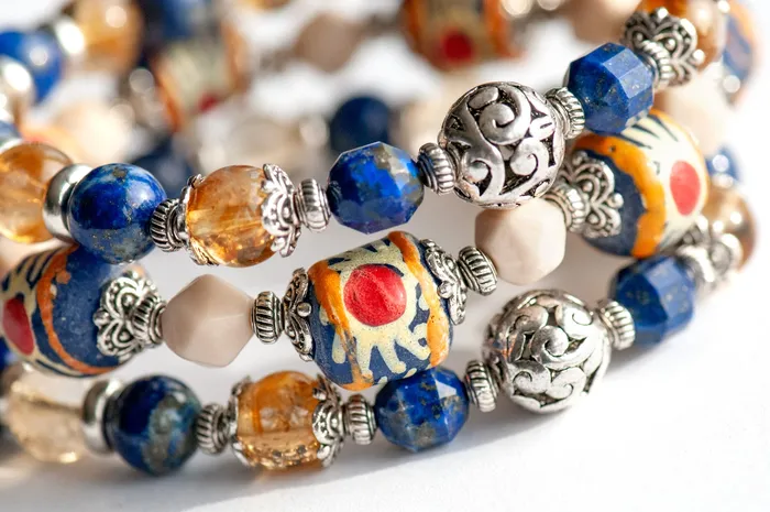 Fierce Lynx Designs Bracelets Sunny Lynx Lapis Citrine Bracelet Set