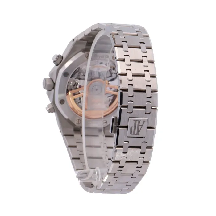Happy Jewelers Watches Audemars Piguet Royal Oak Stainless Steel 41mm Blue Chronograph Dial Watch Reference 26240STOO1320ST05
