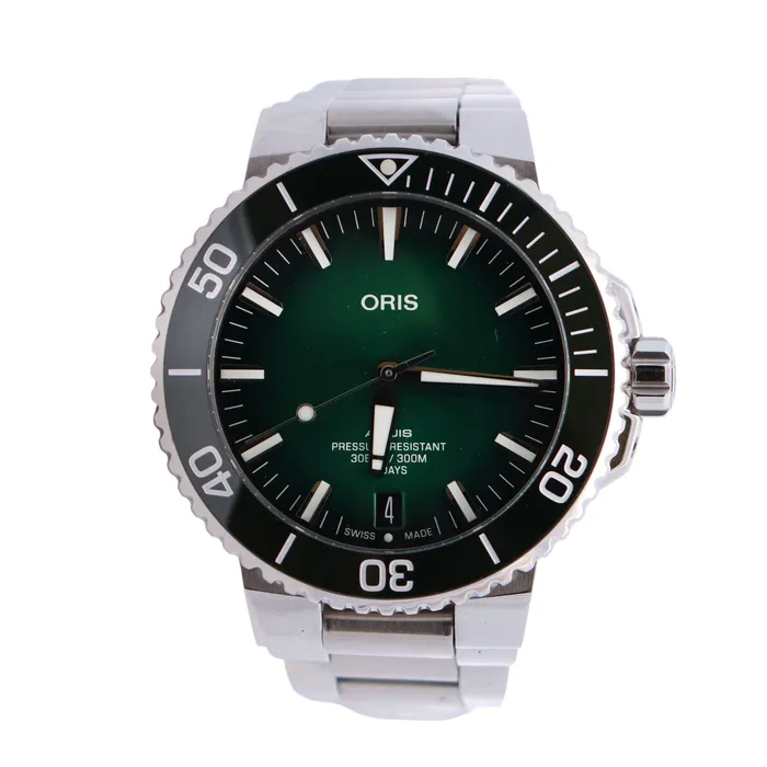Happy Jewelers Watches Oris Aquis 435mm Green Dial Watch Ref 01 400 7763 4157 Happy Jewelers Watches Oris Aquis 435mm Green Dial Watch Ref 01 400 7763 4157