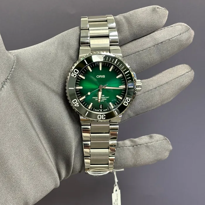 Happy Jewelers Watches Oris Aquis 435mm Green Dial Watch Ref 01 400 7763 4157 Happy Jewelers Watches Oris Aquis 435mm Green Dial Watch Ref 01 400 7763 4157