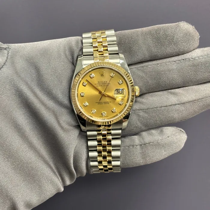 Happy Jewelers Watches Rolex Datejust 36mm Champagne Dial Watch Ref 116233 Happy Jewelers Watches Rolex Datejust 36mm Champagne Dial Watch Ref 116233