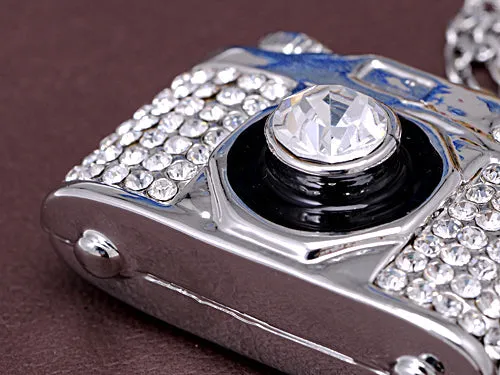 Necklaces Alilang Heavy Bling Ice Out Finished Camera Jewelry Pendant Necklace Necklaces Alilang Heavy Bling Ice Out Finished Camera Jewelry Pendant Necklace