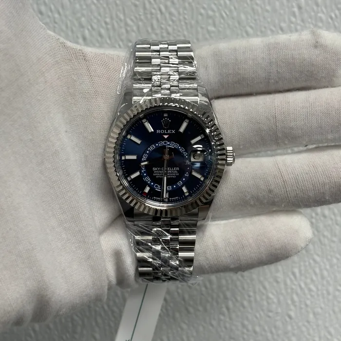 Rolex SkyDweller 42mm Blue Dial Watch Ref 336934 Happy Jewelers Watches Rolex SkyDweller 42mm Blue Dial Watch Ref 336934 Happy Jewelers Watches