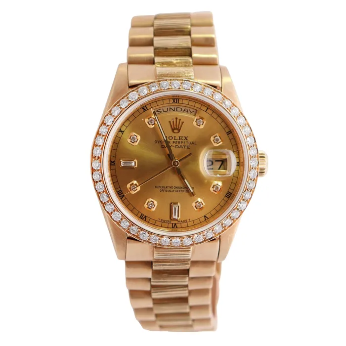 Watches Happy Jewelers Rolex DayDate 36mm Champagne Dial Watch Ref 18238 Watches Happy Jewelers Rolex DayDate 36mm Champagne Dial Watch Ref 18238