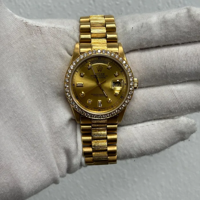 Watches Happy Jewelers Rolex DayDate 36mm Champagne Dial Watch Ref 18238 Watches Happy Jewelers Rolex DayDate 36mm Champagne Dial Watch Ref 18238