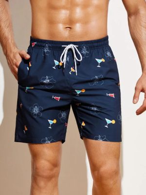 Hi-Tide Scallop Board Shorts For Men   |  Swimwear